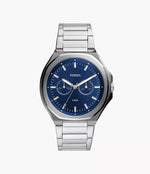 Reloj Evanston Plateado Azul