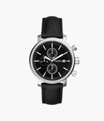 Reloj Rhett Negro Cuero