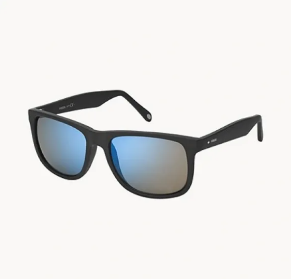 Square Black- Blue Unisex Sunglasses